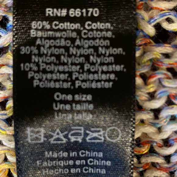 Akemi + Kin Anthropologie Feminine Open Knit V-Neck Poncho Light Sweater. O/S - Picture 9 of 16